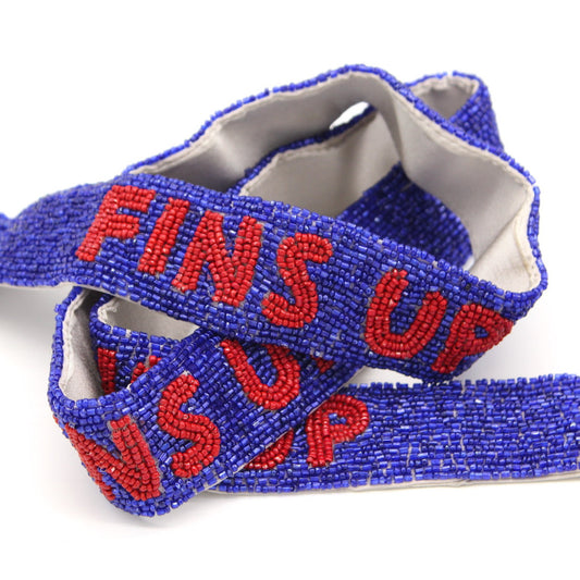 Fins Up Beaded Strap