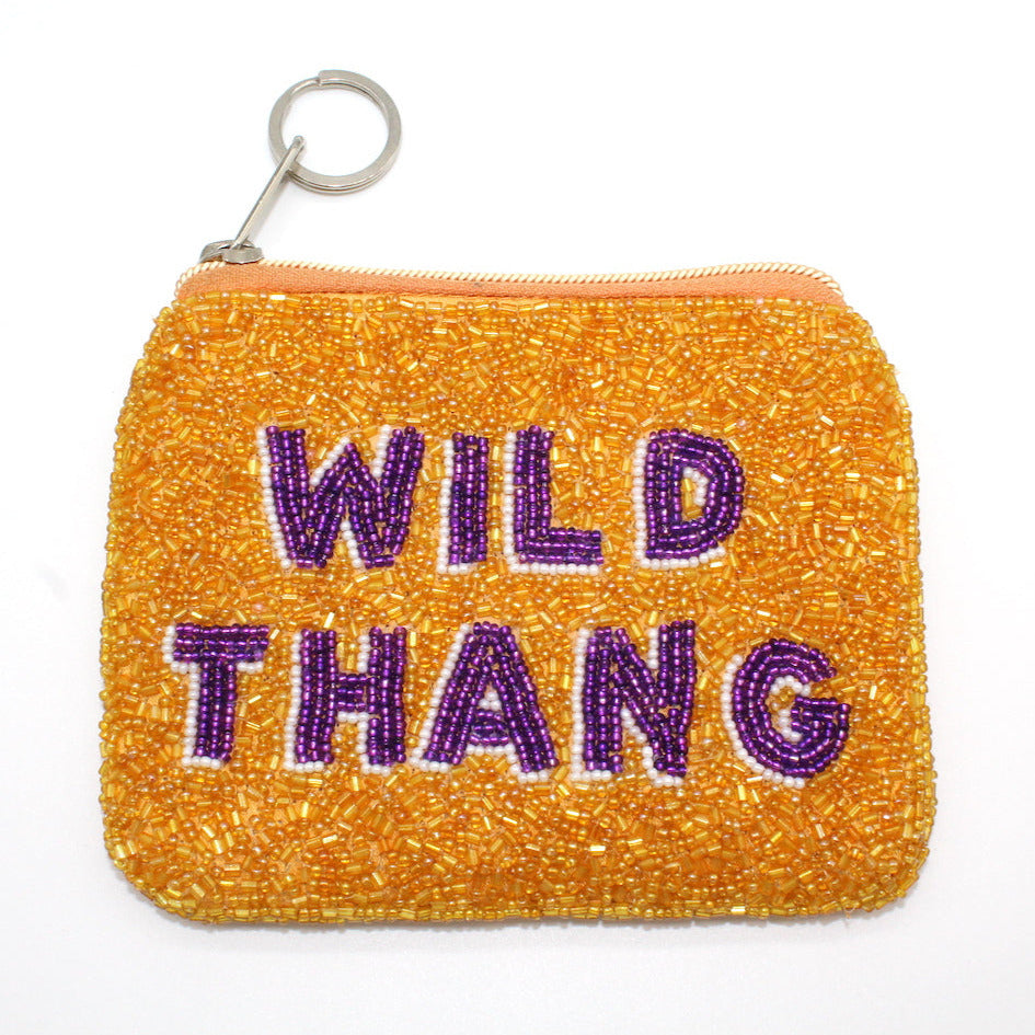 Wild Beaded Coin Purse