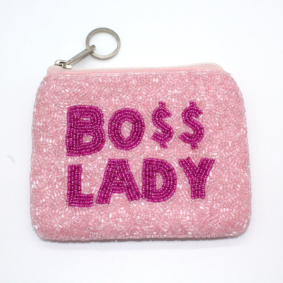 Boss Beaded Coin Purse