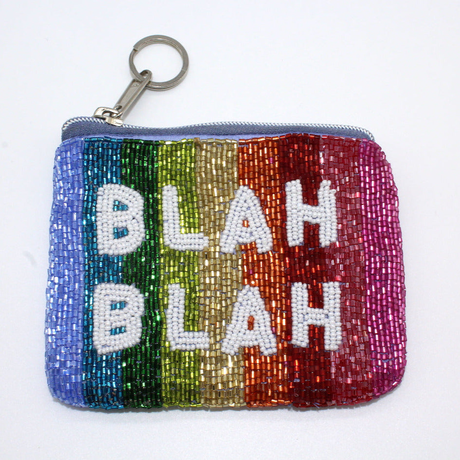 Blah Beaded Coin Purse