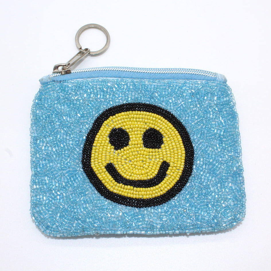 Smily Beaded Coin Purse