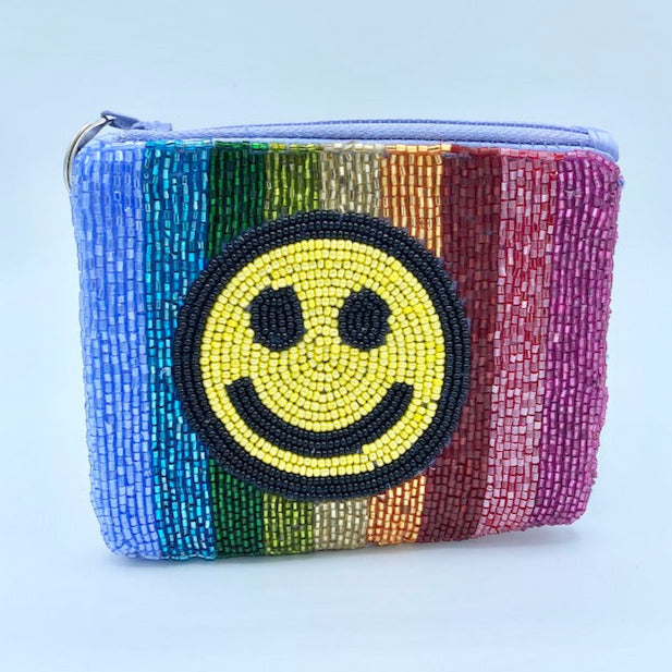 Smily Beaded Coin Purse